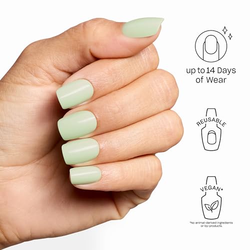 OPI On Point Press On Nails | Short Round, Squoval, Almond & Nail Art Press On Nails | 30 Count with Glue | Long Lasting, Reusable, Non-damaging | Spring 2026 Shades