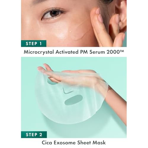Rael Face Mask ? Deep Hydration & Moisturizing Sheet Masks, Daily Skincare, Advanced PM Routine for Glowing Skin, Korean Skin Care (2-Step Blemish Recovery, 4 Count)