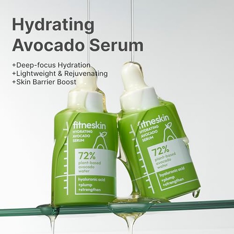 Hydrating Avocado Serum, 1 Fl Oz (30ml) Avocado Fruit Water + Vitamin B3 (Niacinamide) & Hyaluronic Acid ?Glow + Barrier Support, Fragrance-Free,Vegan, Dermatologist-Tested Korean Skincare.