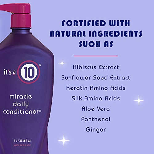 It's a 10 Miracle Daily Hair Conditioner 33.8oz Pack of 2 for Deep Moisture & Repair