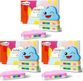 Rainbow Kids Bath Bombs Gift Set with Blueberry, Passion Fruit, Peach & Pineapple - 4 Pcs