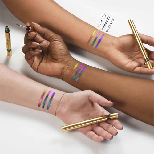 Peacock Stila Stay All Day Chroma-Flash Metallic Liquid Eyeliner