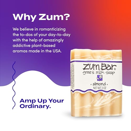 Natural Goat Milk Soap Bar with Almond Scent - Pack of 3