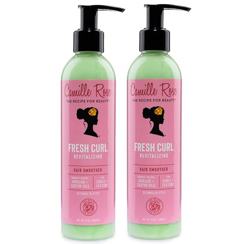 Revitalizing Hair Curl Cream & Detangler, 8 Fl Oz - 2 Pack, for Curly & Wavy Hair