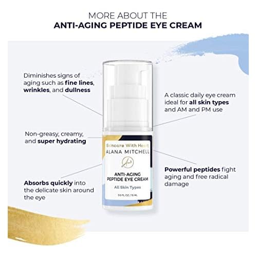 Alana Mitchell Anti-Aging Peptide Eye Cream Hyaluronic Moisture Boost Serum