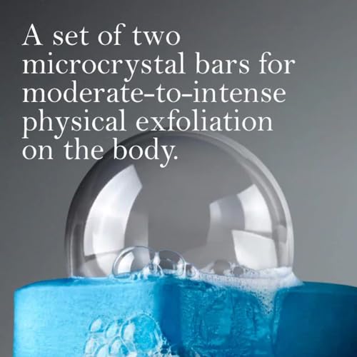 SOFT.SERVICESS Buffing Bar Microcrystal Exfoliating Body Bar for KP and Ingrown Hair (2 pack, 7.5 oz)