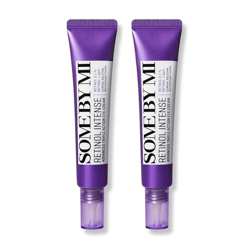 Retinol Eye Cream Pack of 2 - Brightens Dark Circles & Fights Fine Lines
