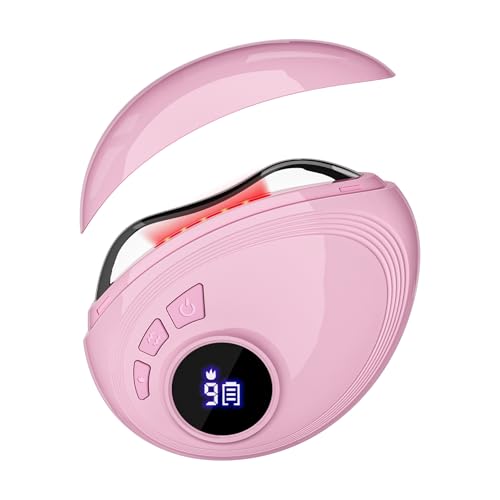 SHMHE Red LED Gua Sha Massager for Face & Neck - Skin Firming & Contouring