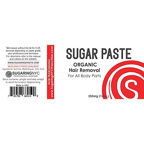 Paste for Bikini, Legs, Brazilian, Arms and Back - 12oz by Sugaring NYC