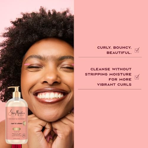 SheaMoisture Curl & Shine Shampoo Conditioner & Curl Enhancing Smoothie - 51.2 Fl Oz