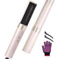 2-in-1 Hair Straightener Brush for Women, Adjustable Temperature, Ionic Plasma Technology