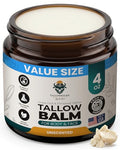 Unscented Grass-Fed Beef Tallow Balm for Face & Body - 4oz - Pack of 1