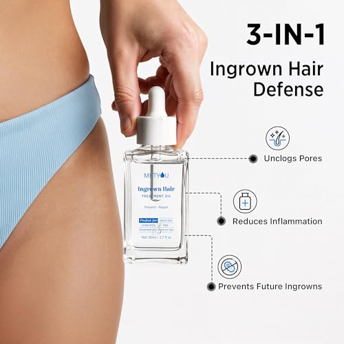 Ingrown Hair Treatment Oil for Women - 80ML Pack of 2, Soothes Redness & Razor Bumps