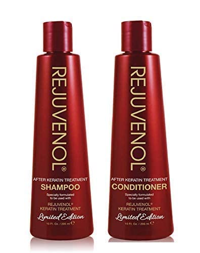 Keratin Hair Repair Shampoo & Conditioner Duo Set - Rejuvenol 10oz