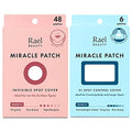 Rael Miracle Bundle - Miracle Patch Invisible Spot Cover (48 Count), XL Spot Control Cover (6 Count)