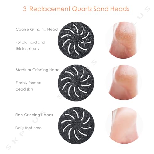 Electric Callus Remover with Vacuum for Feet, Waterproof Rechargeable Pedicure Kit