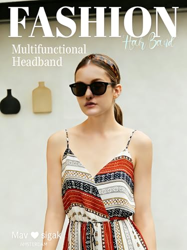 Tortoise Shell Wide Headband for Women, Non-Slip Acetate Hair Band with Teeth - Classic Tortoise Style (Tortoise)