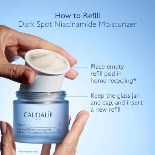 Caudalie Vinoperfect Instant Brightening Dark Spot Moisturizer with Niacinamide, Refillable Packaging - 1.6 Fl. Oz, Packaging may vary