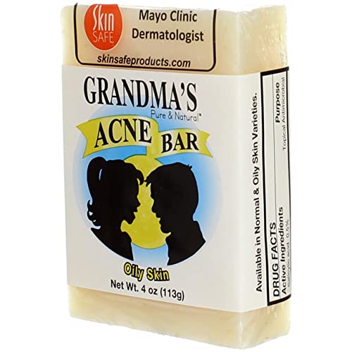 Grandma's Pure & Natural Acne Bar for Oily Skin 4 oz