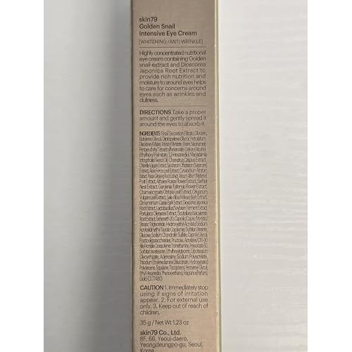 SKIN79 Golden Snail Intensive Eye Cream Concentrated Moisture Booster Skin Care Made In Korea