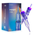 MAST TATTOO 50Pcs Pro Assorted Tattoo Cartridge Needles Set - 5 Sizes #10/#12 RL+RS+RM+M