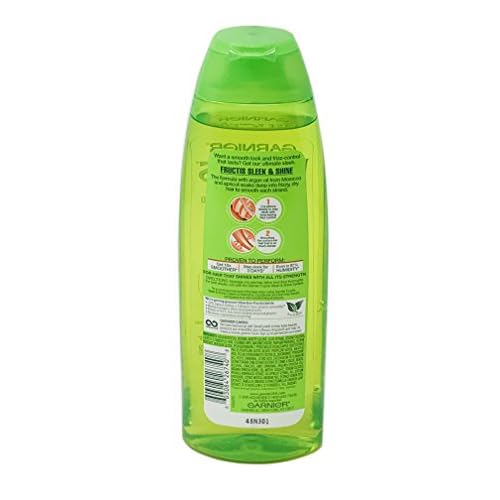 Garnier Fructis Shampoo Sleek & Shine 13 Ounce Frizzy/Dry (384ml) (2 Pack)