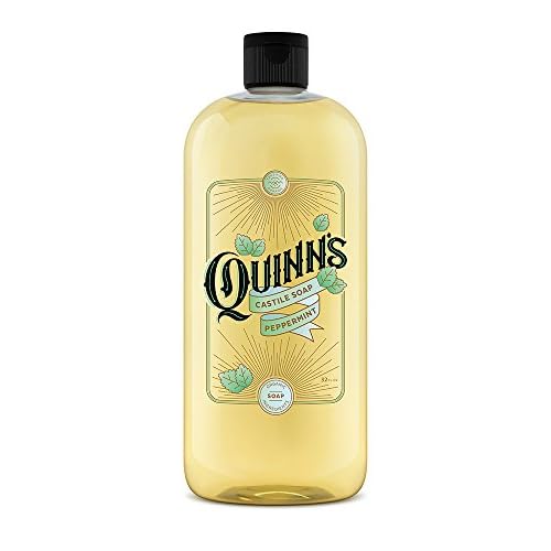 Quinn's Pure Castile Organic Liquid Soap, 32 ounce (Peppermint)