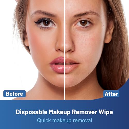 200 Makeup Remover Wipes - Individually Wrapped Travel Bulk Pack - Medium