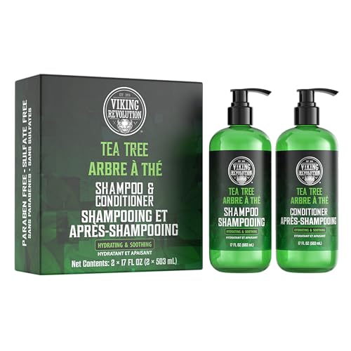 Men's Tea Tree Oil Shampoo & Conditioner Set 17 oz - Pack of 2