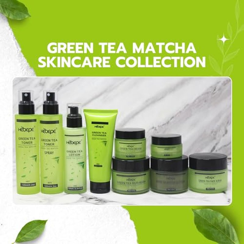 Green Tea Face Mist with Cucumber, Matcha Facial Toner Spray Hyaluronic Acid for All Skin, Hydrating Soothing Reduces Redness Cooling After-Sun for Women Men, Alcohol-Free