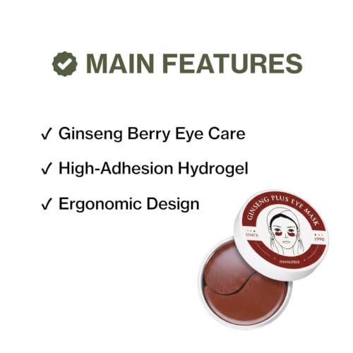 Hydrating Ginseng Eye Masks 30 Pairs for Dull Skin Refresh & Firmness