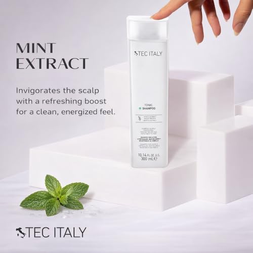 Tec Italy Tonico Volumizing Shampoo for Fine or Weak Hair, Strengthening, Adds Body & Thickness, Gentle Daily Cleanser, 10.14 fl oz (300 ml)