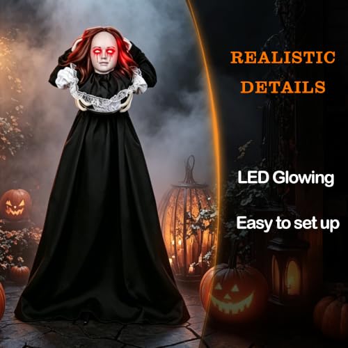 TW SHINE 5.3FT Halloween Witch Decorations Outdoor - Full-Body Spooky Specters
