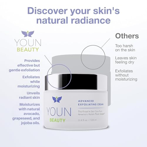 YOUN Beauty Wash-Off Exfoliating Face Wash by Dr. Anthony Youn ? Paraben-Free, Gentle Face Exfoliator with Shea Butter, Vitamin E, Jojoba Oil, and Grapeseed Oil (100 ml)