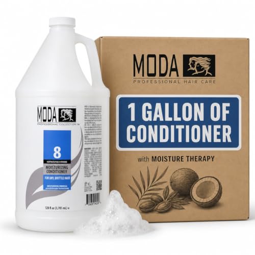 MODA 128oz Deep Moisturizing Hair Conditioner & Leave-In Treatment