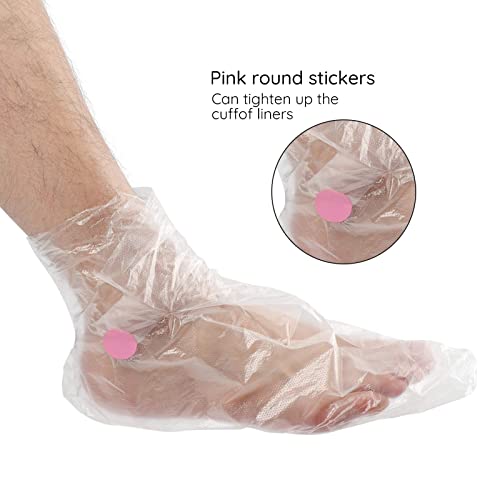Segbeauty Extra Large Paraffin Wax Foot Liners 400pcs Thick + Sticker Set