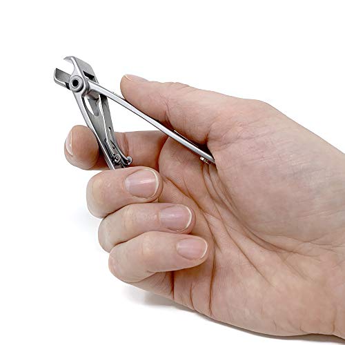 Heavy Duty Nail Clippers for Thick Nails & Ingrown Toenails - Professional Silver