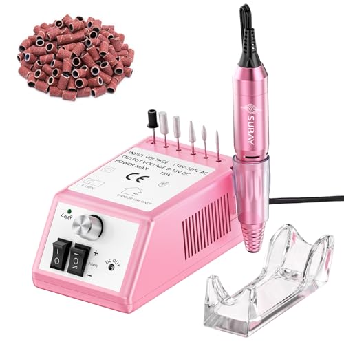 Professional Electric Nail Drill 20000RPM Pink - Manicure Machine with Speed Control