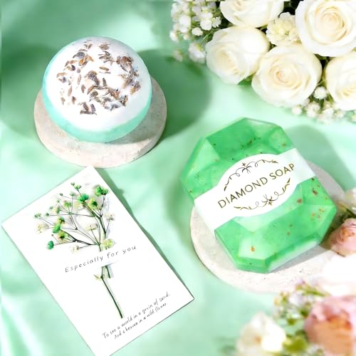 Green Spa Gift Basket for Women - Relaxing Self Care & Thank You Gift Set