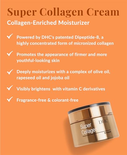 Super Collagen Face Cream - Anti-Aging Moisturizer with Vitamin C & Oils, 1.7 oz