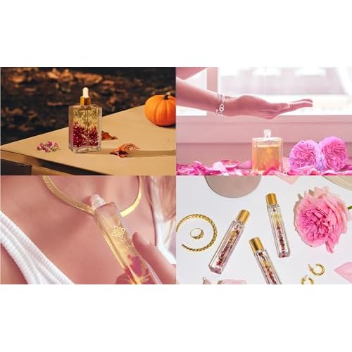 Ros? Oil and Perfume Roller Set for Skin, Face, Hair, Nails, and Aromatherapy