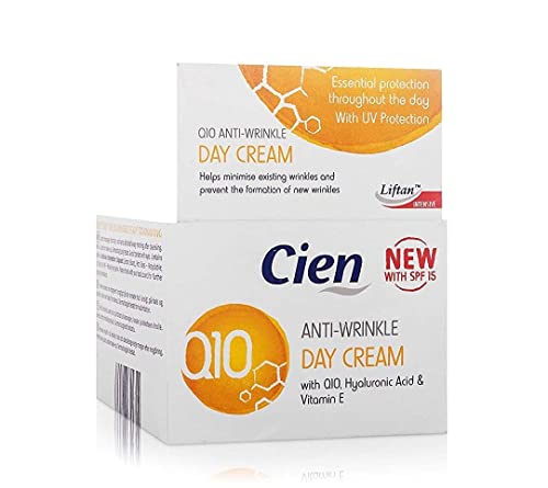 Cien Anti-Aging Skin Care Set of 3 - Day, Night & Eye Cream with Q10, Hyaluronic Acid & Vitamin E