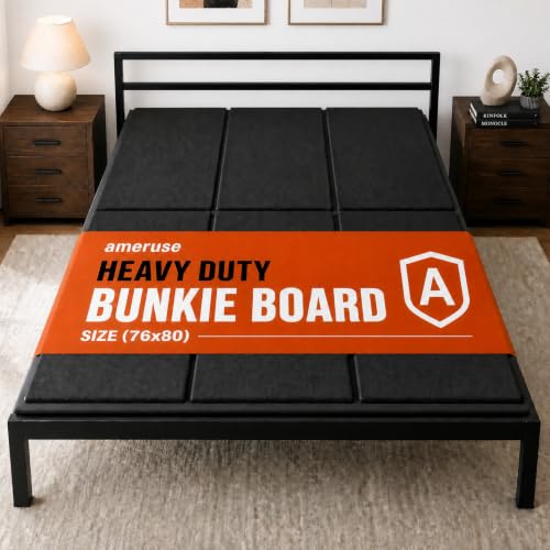 Heavy Duty King Bunkie Board 76x80 Foldable Bed Support - Ameruse