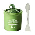 P.CALM Viral Holy Basil Bubble Mask + Dual Pore Brush Set ? Deep Cleansing for Pores & Blackheads with Holy Basil & Carbonated Water