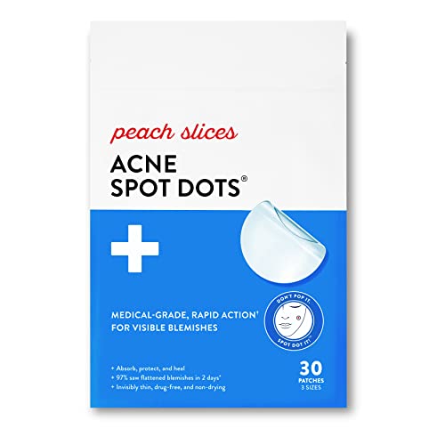 Peach Slices Acne Spot Dots - Microdart Patches for Blemish & Dark Spot Treatment