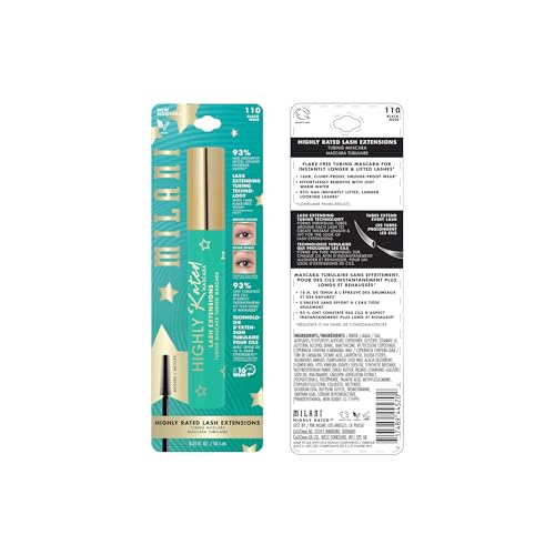 Milani 2-Pack Lengthening Tubing Mascara - No Smudge, Black, 0.35 Fl Oz Each