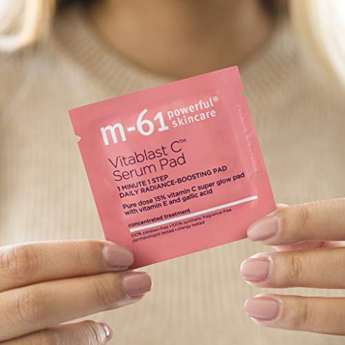 Vitamin C Brightening Serum Pad - 30 Treatments, Anti-Aging & Skin Tone