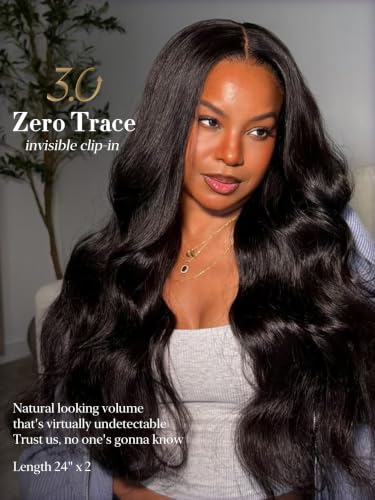 Zero Trace Body Wave Clip-In Hair Extensions 16 Inch 100g - 7pcs