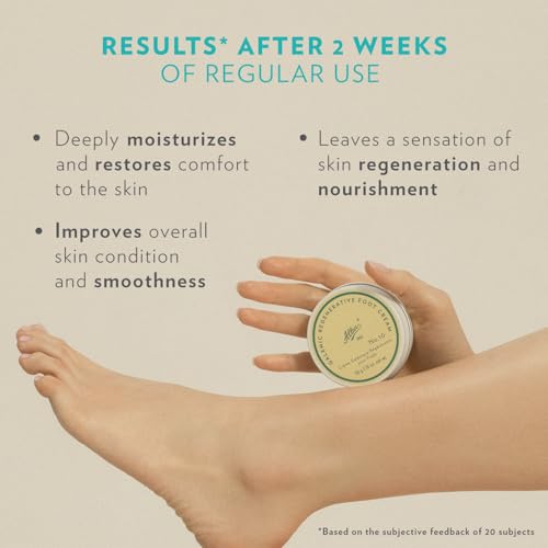 Alba Vegan Foot Cream for Dry Cracked Heels & Feet with Shea Butter - Deep Moisturizer