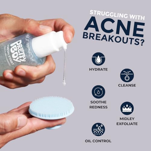 Gentle Face Cleanser with Niacinamide Hyaluronic Acid & Amino Acids – Hydrating & Exfoliating Daily Wash